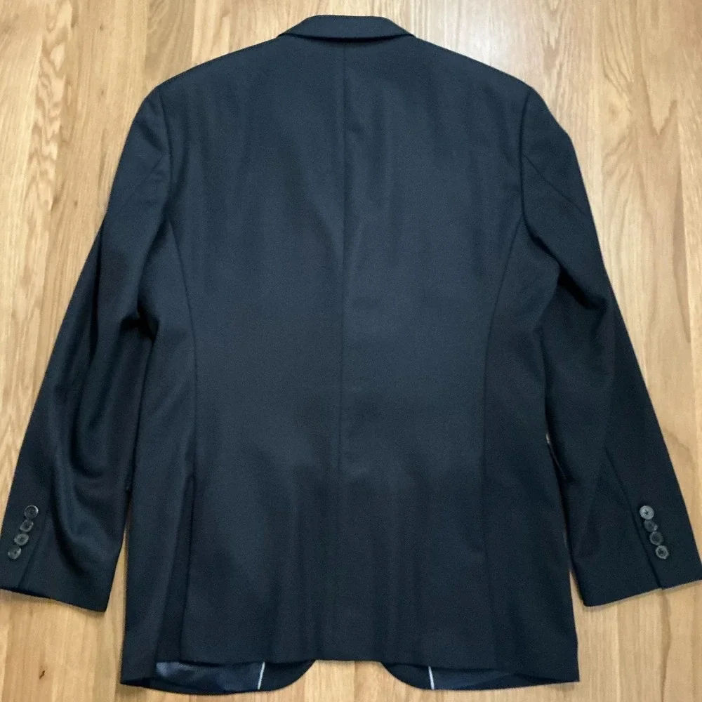 Hugo Boss The‎ Sweet3 Blazer 38R Black Wool Two Button Sport Coat